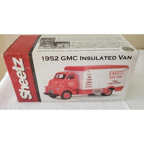 First Gear 1952 GMC Insulated Van Sheetz Inc 1/34 Scale - Picture 1 of 4
